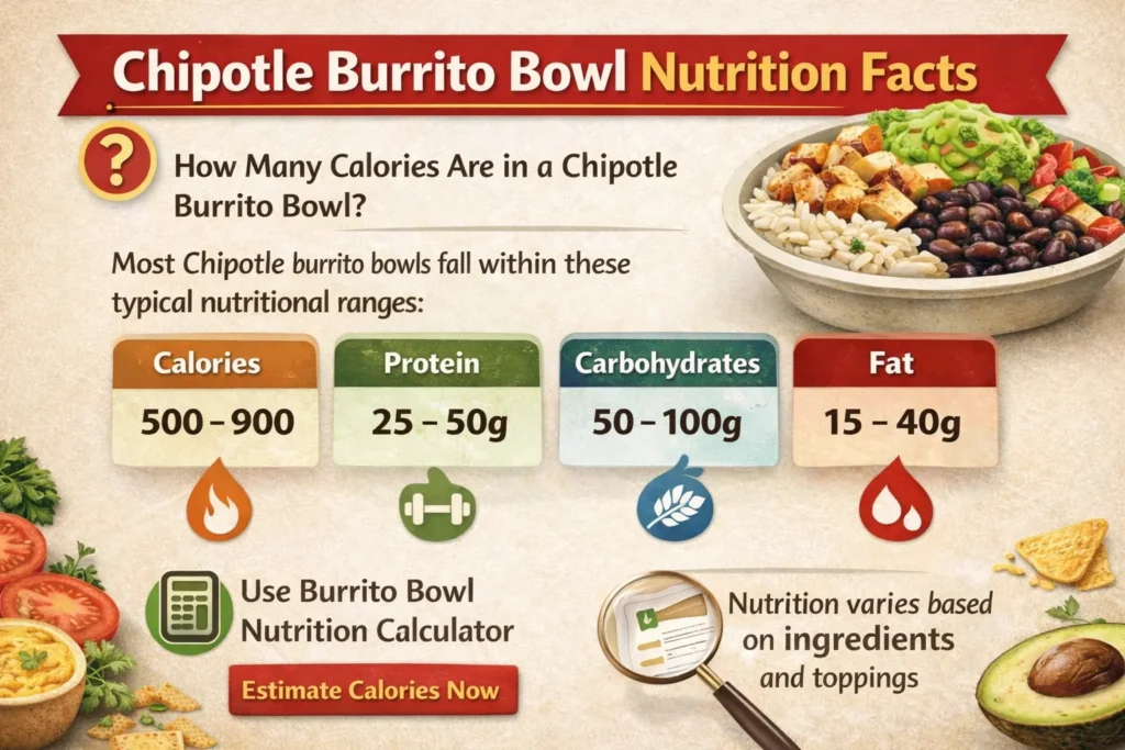 Chipotle Burrito Bowl Nutrition Facts