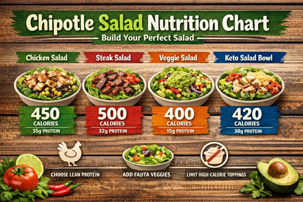 Chipotle Salad Nutrition Chart